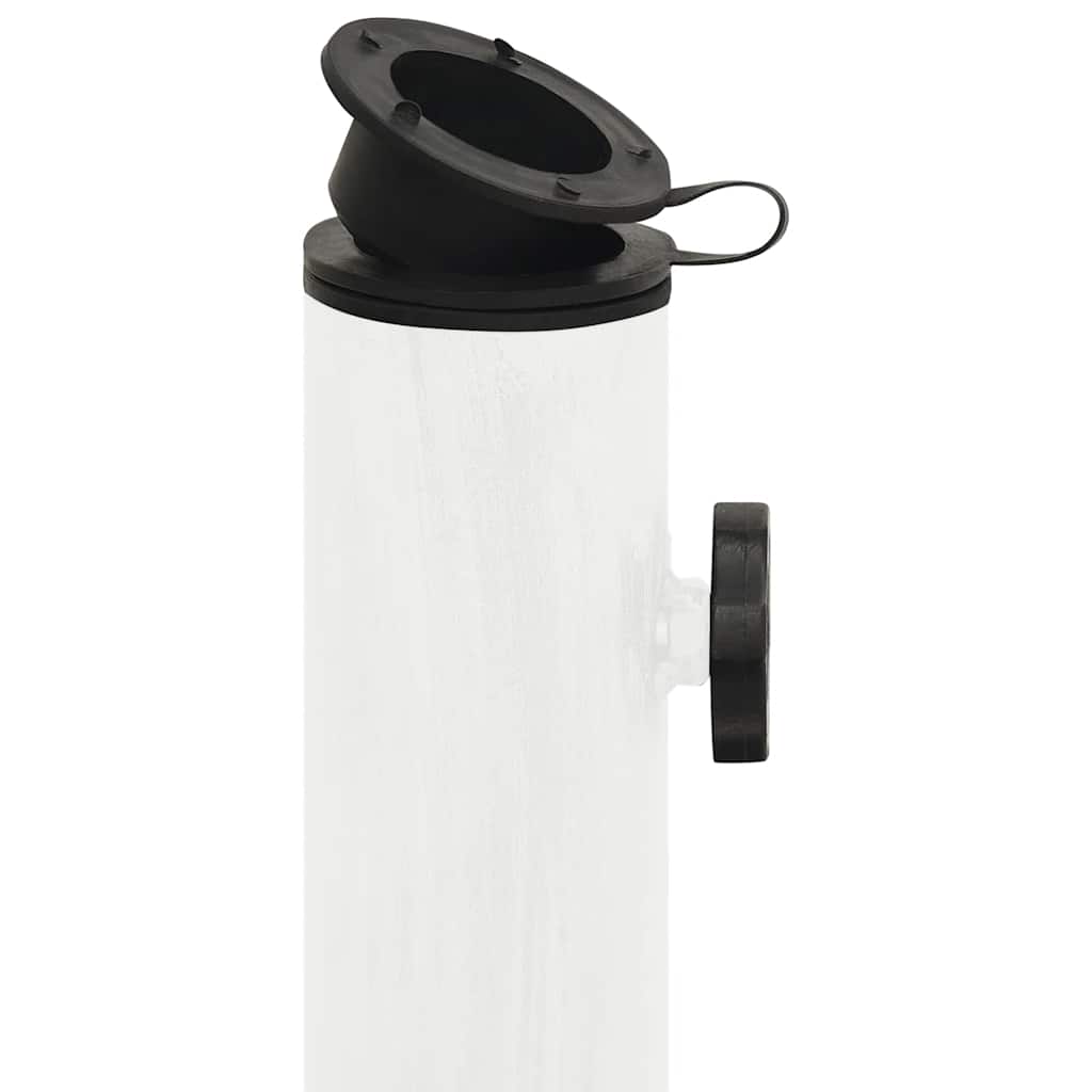 Parasolvoet 45x45x30 cm gietijzer wit