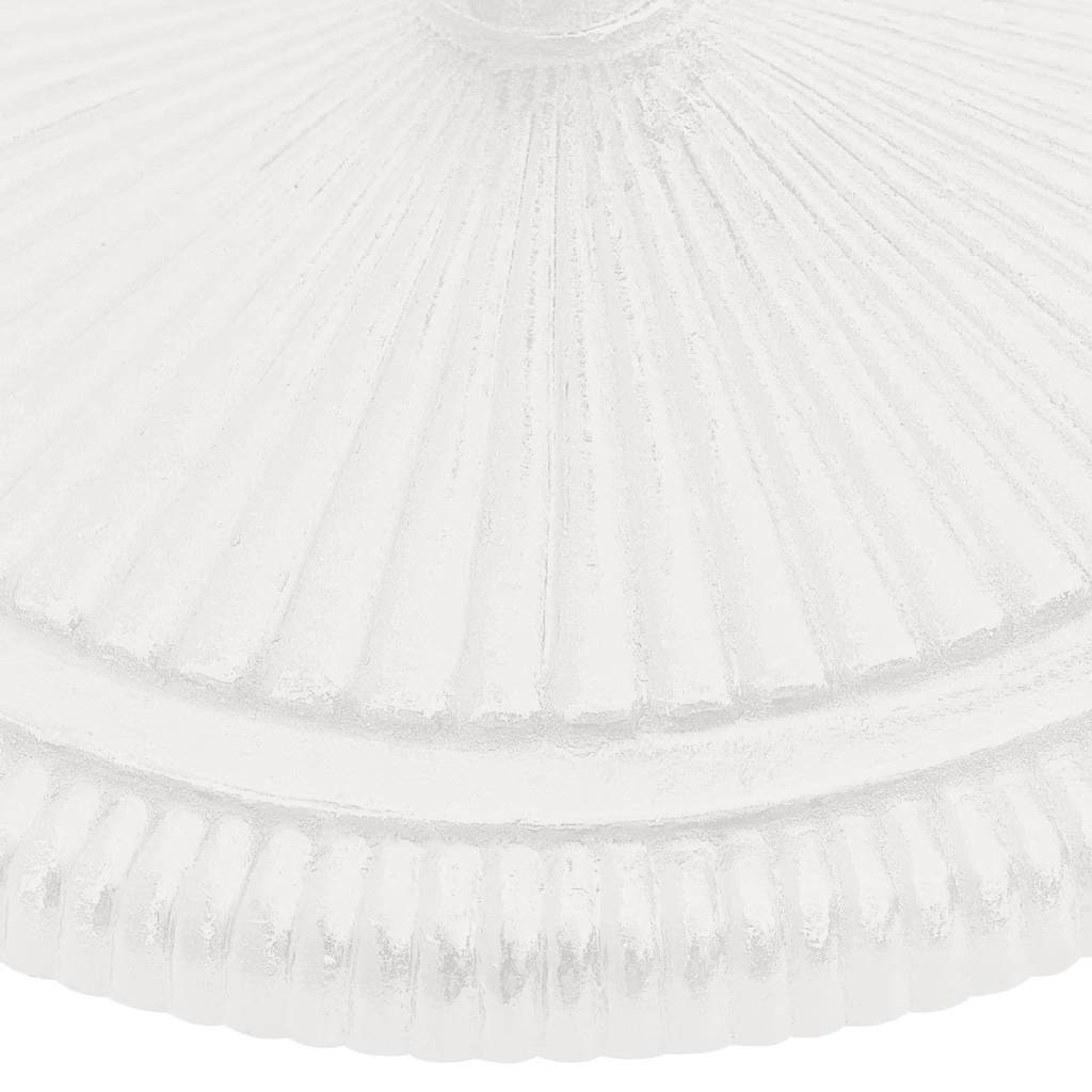 Parasolvoet 45x45x30 cm gietijzer wit
